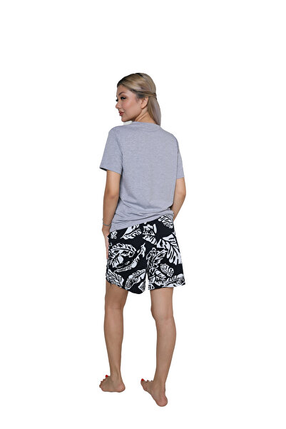 Akbeniz Set de pijamale pentru femei cu mâneci scurte - 3626