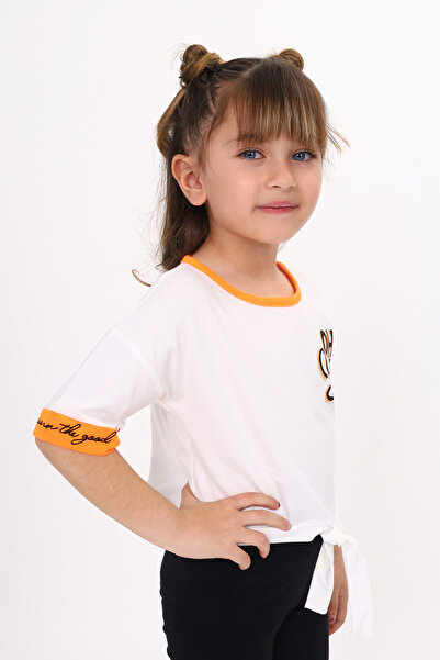 Toontoy Κορίτσι - Μπλουζάκι με τύπωμα με λεπτομέρεια με κορδόνια