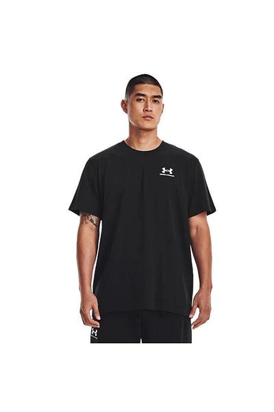 Under Armour Μπλούζα με λογότυπο Emb Heavyweight Ss Erkek Siyah