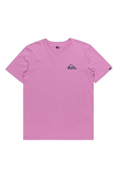Quiksilver Mw Mini Logo Ss Ανδρικό ροζ μπλουζάκι σε καθημερινό στυλ EQYZT07657-PMP0