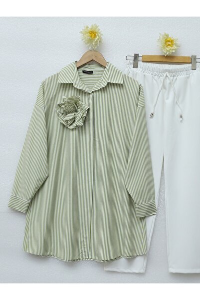 HİJABAYA Cămașă pelerina cu dungi