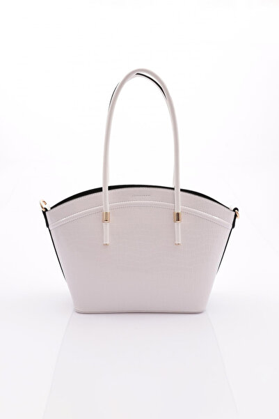 DGN Women's Oval Bag White Crocodile 211273622