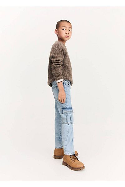 MANGO Kids Μάλλινο πλεκτό πουλόβερ