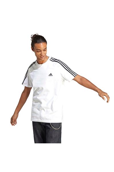 adidas Men's White T-shirt - M 3s Sj Casual Style, Ic9336