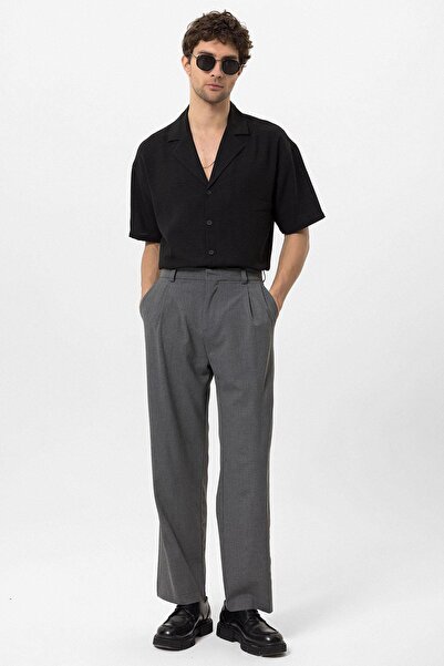Antioch Gray High Waist Baggy Men's Pants