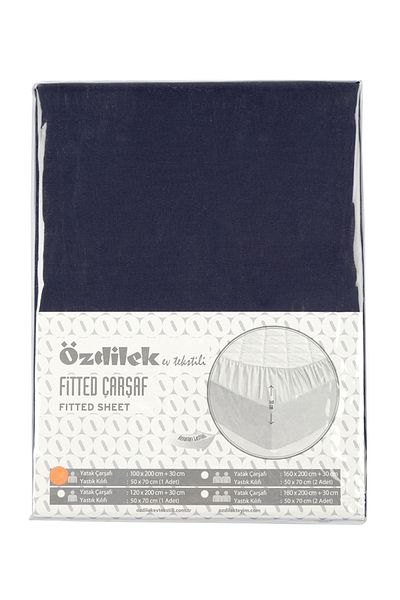 Özdilek Fitted Elastic Fabric Sheet Bed Sheet with Pillowcases