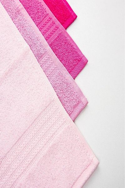 Angoravi Set of 4 50x90 Towels Pink