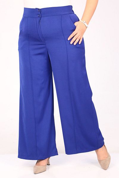 Eslina 39037 Plus Size Aspen Elastic Waist Trousers - Saks