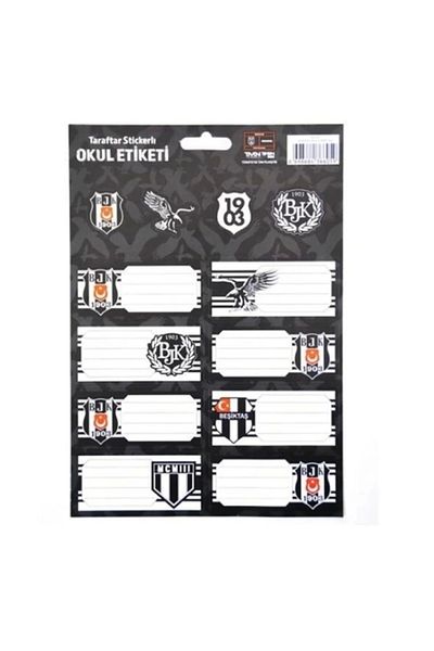 Beşiktaş Σχολική ετικέτα TMN Beşiktaş με αυτοκόλλητο - 3 YP 463641