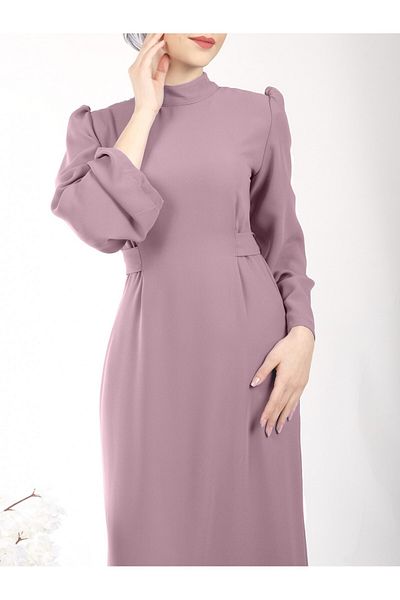 Modamorfo Φόρεμα Judge Collar Waist Tie -dry