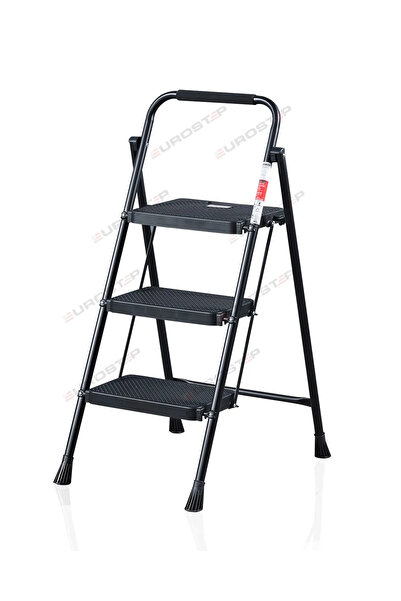 ERTEKPA 3 Basamak Siyah Merdiven Geniş Basamaklı ERTEKPA. ET3