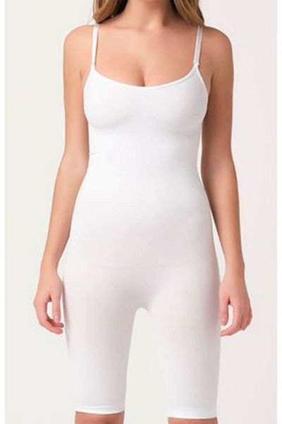 kapsulavm White Women's Cuffed Length Seamless Corset