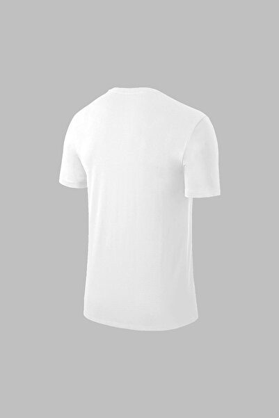 POSEIDON STORM Ανδρικό μπλουζάκι μεγάλου μεγέθους, λευκό Dri-Fit με στρογγυλή λαιμόκοψη, άνετο για περπάτημα (4XL-10XL)