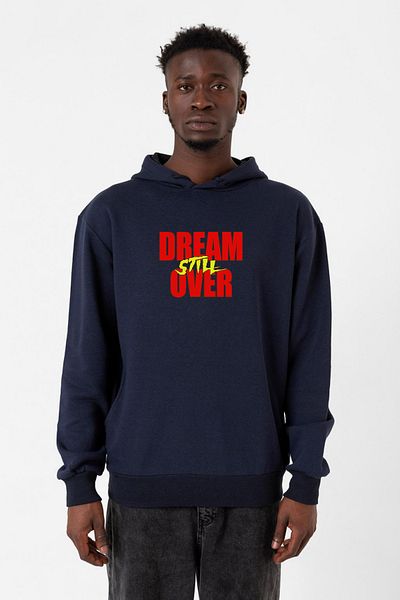 Tshirthane Мъжки суичър с качулка Dream Still Over, тъмносин, 3ip