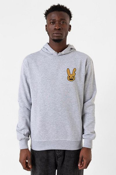 Tshirthane Φούτερ Bad Bunny Halloween Grimelange Ανδρικό φούτερ με κουκούλα 3 κορδονιών