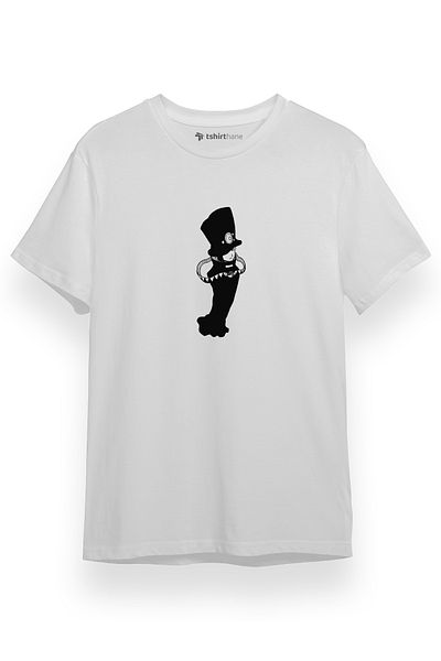 Tshirthane Ανδρικό μπλουζάκι Boogiepop Phantom Minimal Λευκό κοντομάνικο