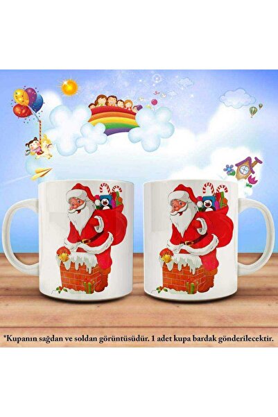 Asilmeydan 2019 Yeni Yıl Noel Baba Çocuklar İçin Kupa Bardak - Hediyelik
