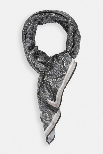 Antioch Black Patterned Scarf