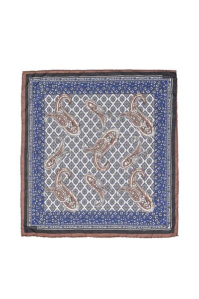 Antioch Navy Blue Colored Ethnic Patterned Scarf