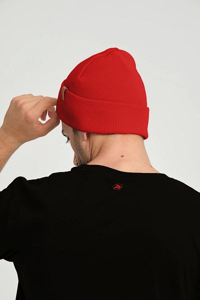 robanu Unisex Pomegranate Flower Color Knitted Basic Beanie