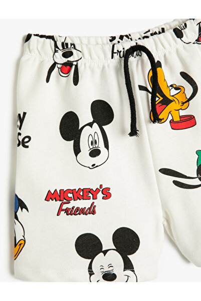 Koton Mickey Mouse Şort Lisanslı Pamuklu