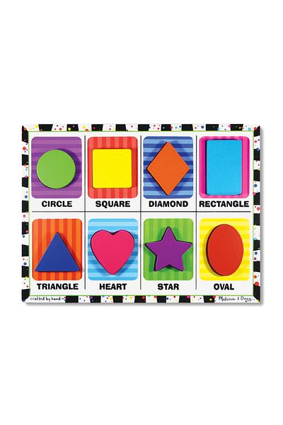 Melissa & Doug Melissa And Doug Wooden Chubby Puzzle - Shapes