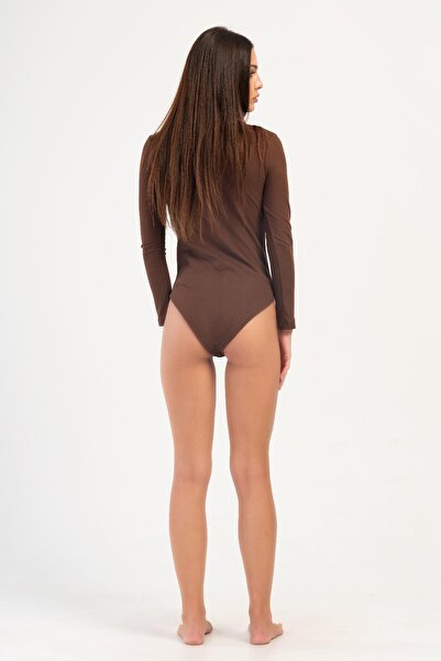 C&City Καφέ Θερμικό Σώμα - Με Γιακά και Κουμπώματα, Γυναικεία, 405155   / 409004