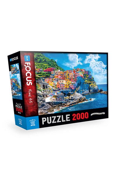Blue Focus 2000 Piece Puzzle Cinque Terre