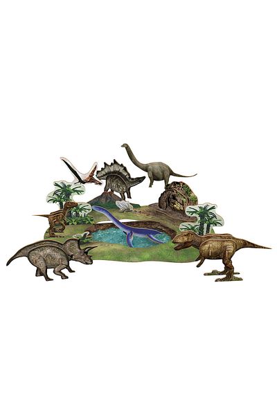Cubic Fun 3d Puzzle National Geographic Kids - Dinosaur Park