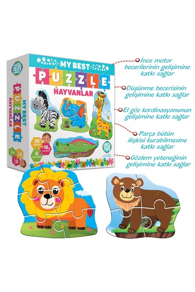 Circle Toys My Best Puzzle Hayvanlar