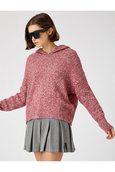 Koton Hooded Knitwear Sweater