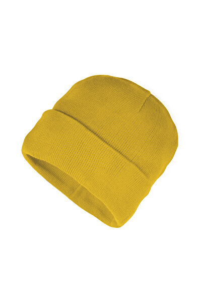 SadeRenk Unisex Sarı Bere