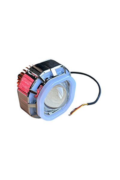 TÜRKMOPET Sis Lambası Led Çakarlı Yeni Model Angel'lı Mavi Beyaz