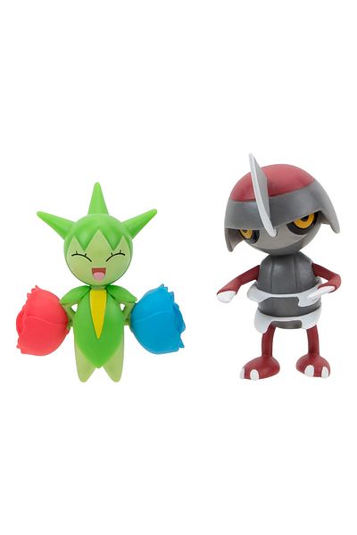 Pokemon - Set of 2 Action Figures, (PAWNIARD & ROSELIA) S15