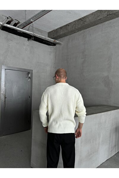 HYMAN Ribbed Men's Knitted Oversize Sweater