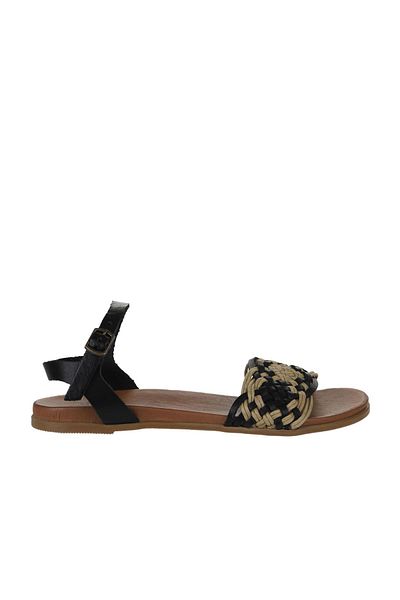 Bueno Shoes Sandale de damă din piele neagră - 01wu4250