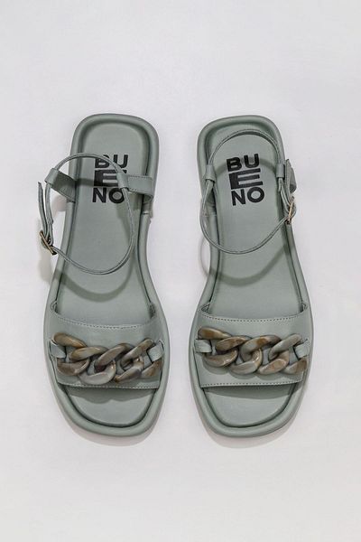 Bueno Shoes Sandale de damă din piele albastre - 01wu4112