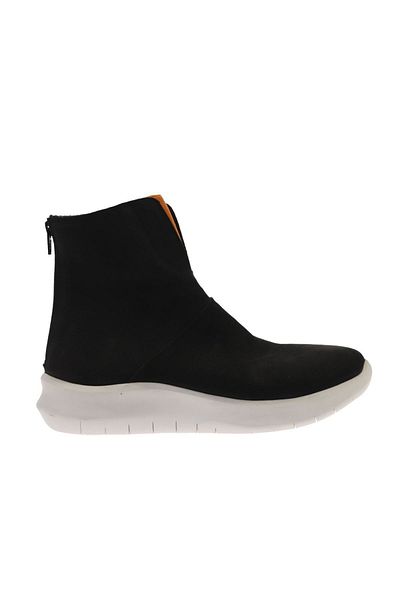 Bueno Shoes 01wr8500 Μοντέλο Μαύρο Πορτοκαλί Nubuck Γυναικεία Αθλητικά Μποτάκια