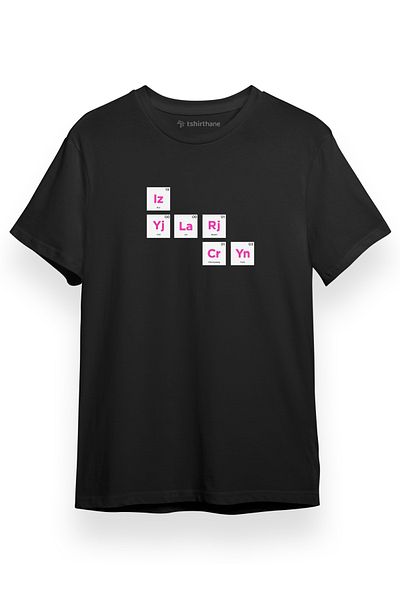 Tshirthane ITZY Περιοδικό Ταμπλό Μαύρο κοντομάνικο ανδρικό μπλουζάκι
