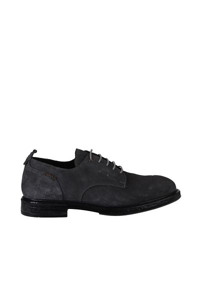 Bueno Shoes Ανδρικά φλατ παπούτσια γκρι σουέντ - 01mv9308
