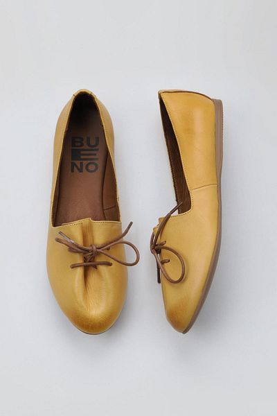 Bueno Shoes Balerini de dama din piele galbena - model 01wl1237