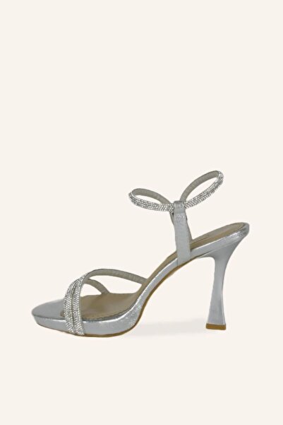 MARCATELLI Gümüş Manila Topuklu Ayakkabı