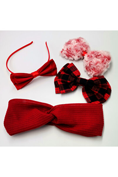 Monalisa Home مجموعة باندانا منقوشة ملونة بإبزيم تاج