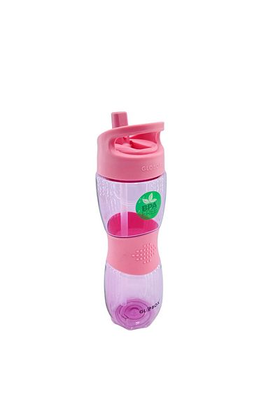 Globox Tritan Flask with Straw Pink 600 ml