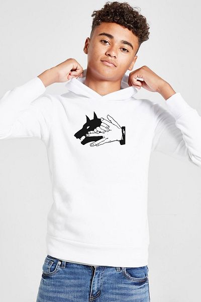 Tshirthane Φούτερ με κουκούλα Jujutsu Kaisen Anime Divine Dogs White Παιδική κουκούλα 3 ιπποδρομιών