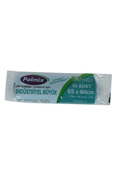 BilfolD Garbage Bag Large Size 65x80Cm 150Gr 30Micron 50Lt Blue Roll 10 Pieces
