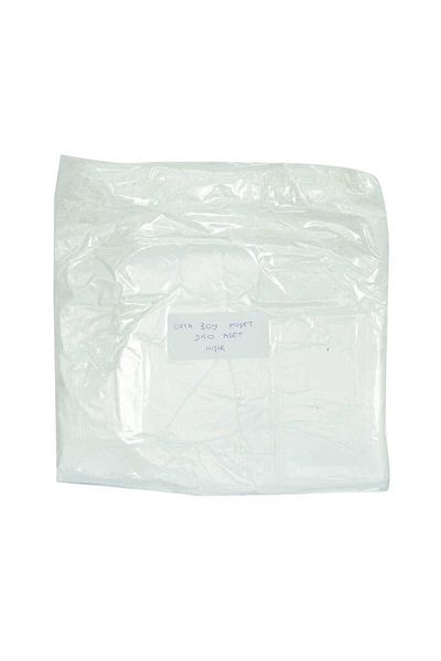 CEKAVE Economical Medium Size Athlete Slush Bag 43X25 Cm Thin White 250 Pieces 1 Pack