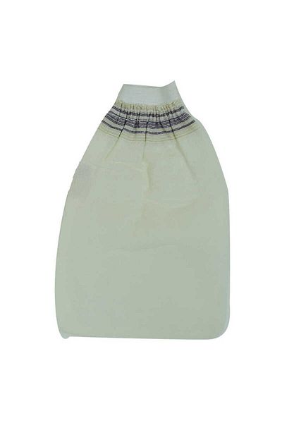 K&A Silk Back and Body Pouch Elastic Gloves White 15x25