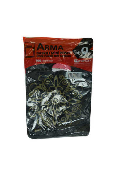 deryame Arma Printed Mini Bag Pharmacy Store Shop Bag Mixed Pattern Color 32X20 100 Pieces No:0