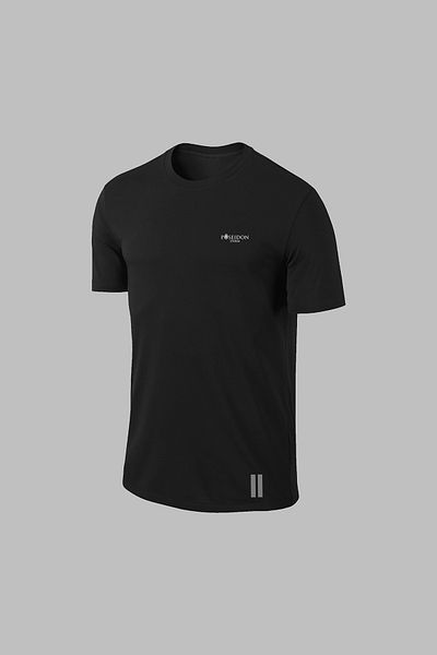 POSEIDON STORM Over Size Men's Black Dri-Fit Fabric with Pockets Unprinted Comfortable Athlete's T-Shirt Shorts Bottom for Hiking and Running